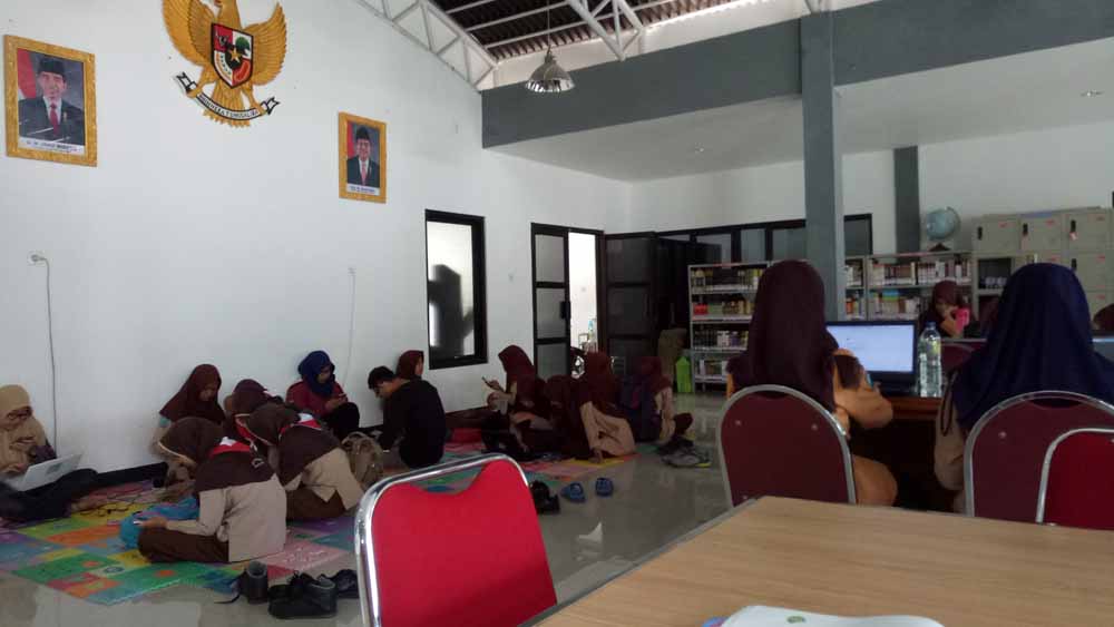 Ruang baca Perpustakaan Kabupaten Pacitan